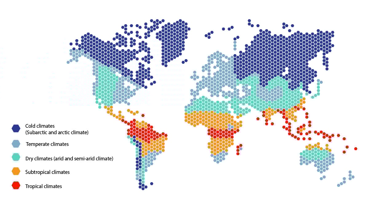Growing Autoflowering Cannabis Outdoors: climate regions around the world