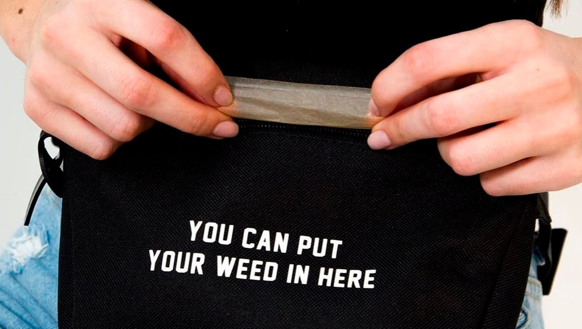 Keeping your stash on you is the best way to hide your weed.