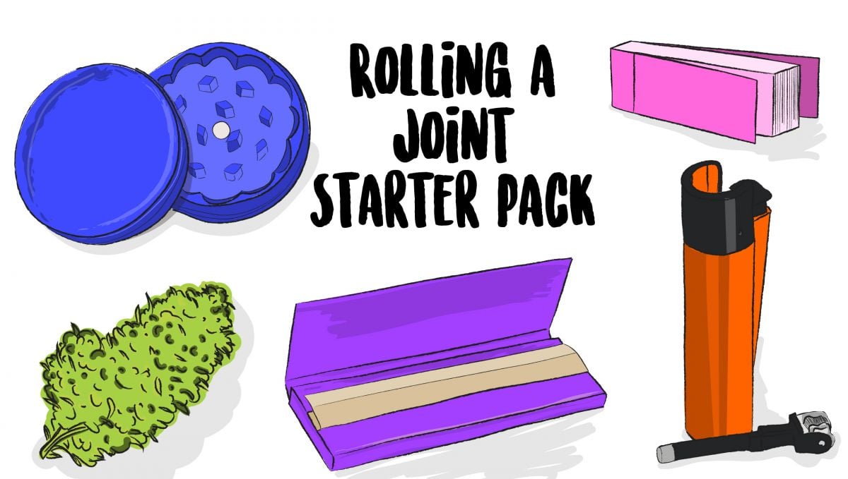 Rolling a joint starter pack