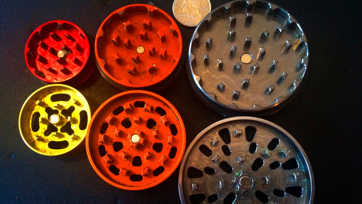 Weed grinders come in different sizes for every use.