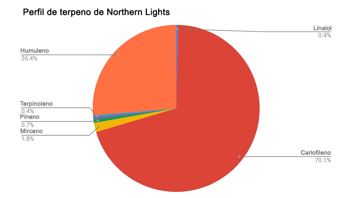  Northern Lights: perfil de terpenos