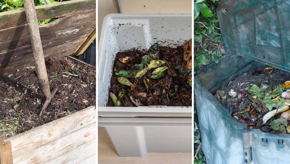 Composting: compost bin