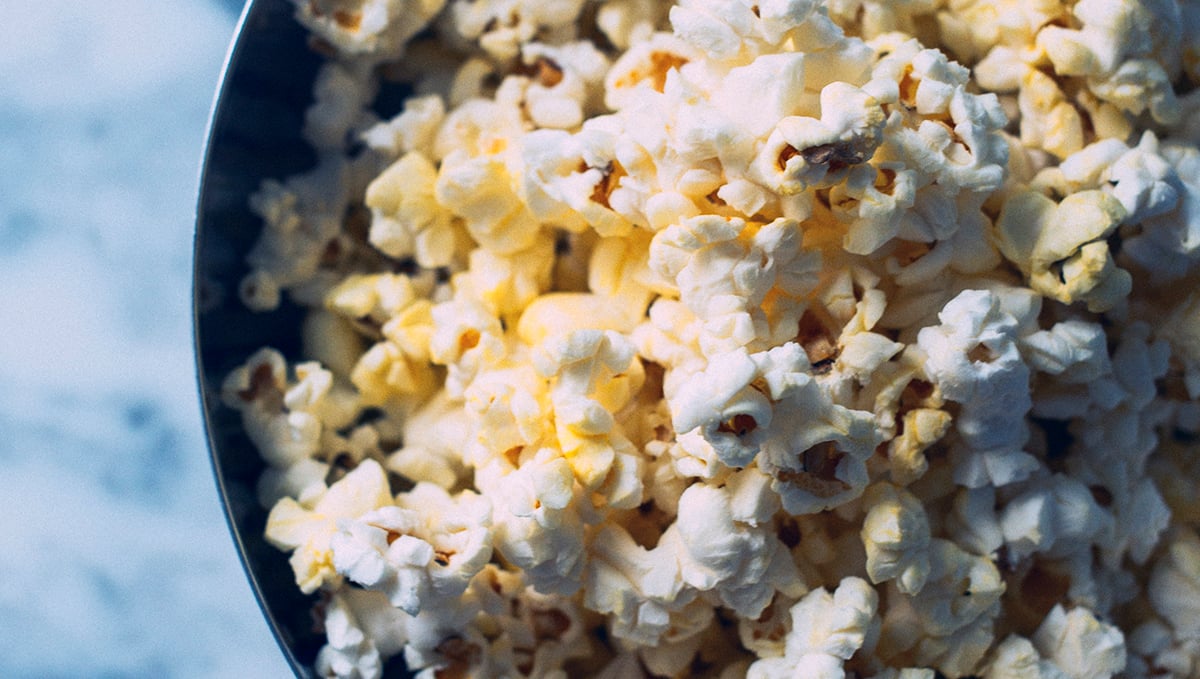 Make popcorn for getting rid of weed smell fast.