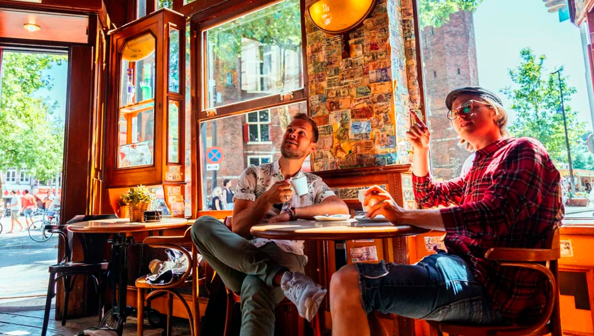 There are party inclined coffeeshops or more of the chill type in Holland.
