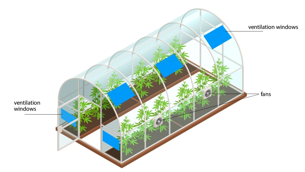 How To Build A Greenhouse: airflow in a greenhouse