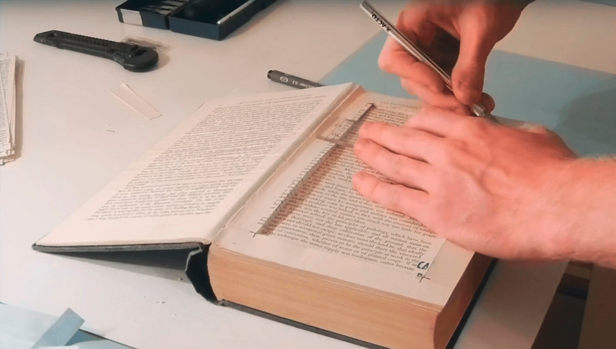 Make a DIY hollow book to stash your cannabis at home.
