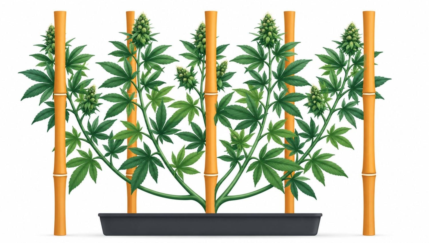 Ağır Budları İç Mekanda Desteklemek İçin 7 Harika İpucu: Bambu Çubuklar