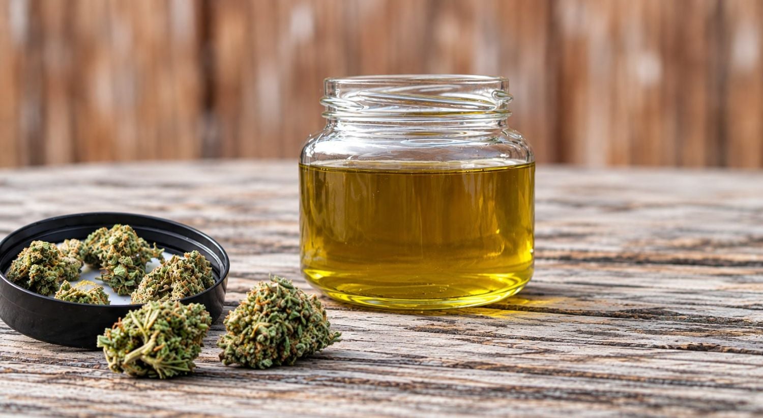 Hvað á að gera við kannabisafskurð: efnin sem þarf í ólífuolíu