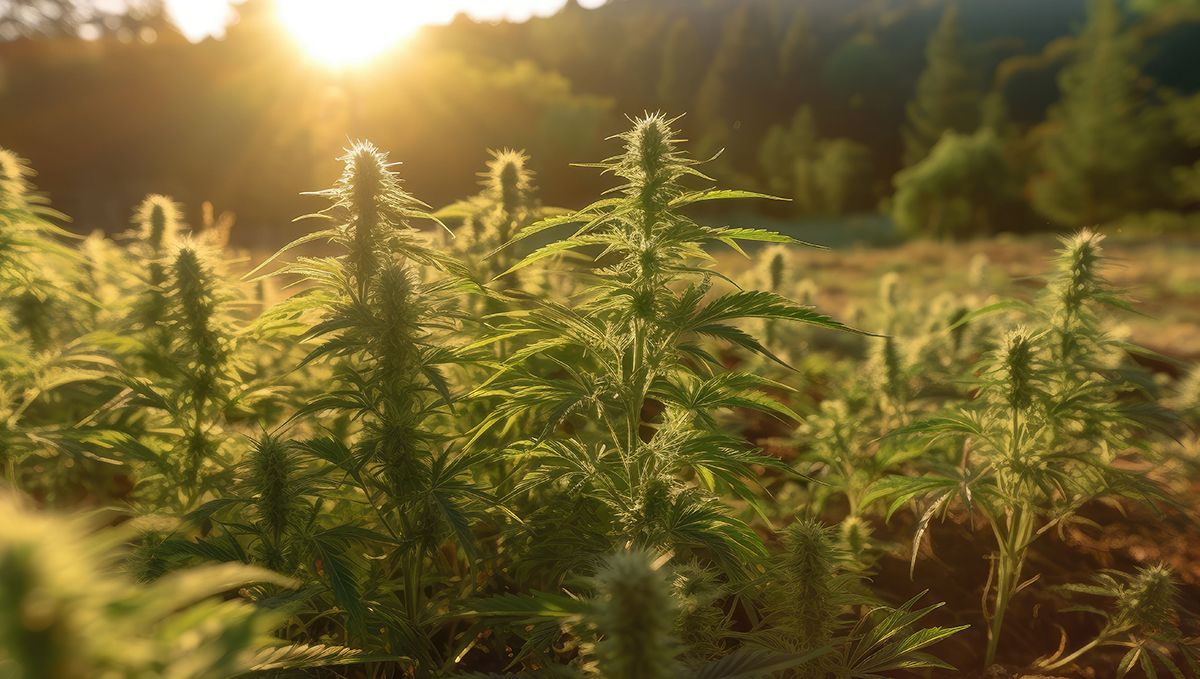 Weed in North Carolina: Cannabis Legal Status Guide: Hemp plants growing outdoors