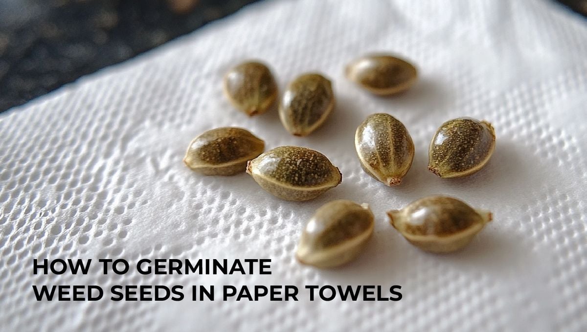How to germinate weed seeds in paper towels