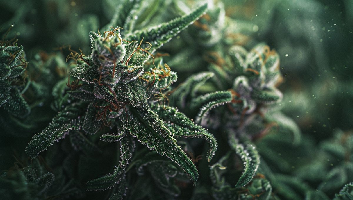 Detailaufnahme von Kush-Buds