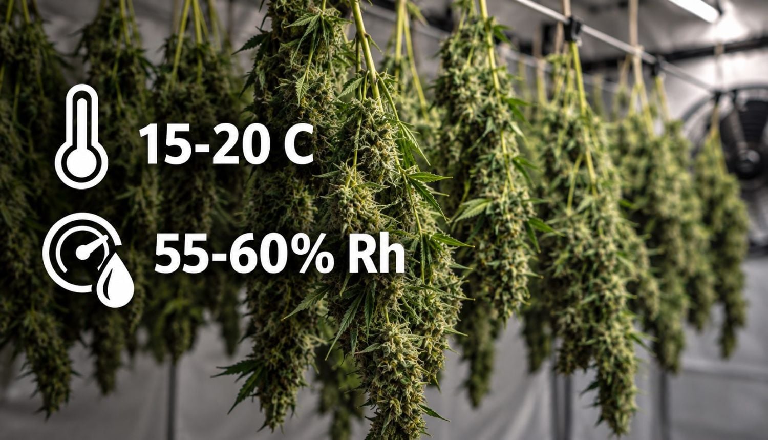 Sådan høster du autoflowers: tørring af buds