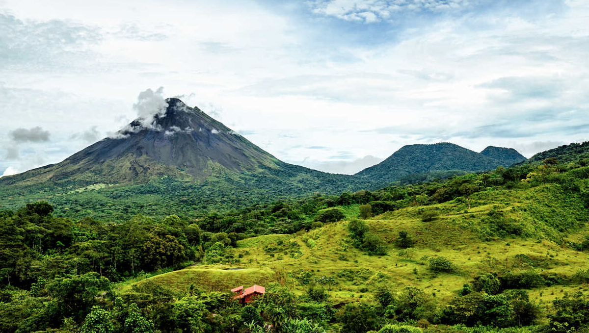 Costa Rica: The Congress Made the First Step in Legalizing Medical Marijuana: A Costa-Rican landscape with gree valleys and mountains