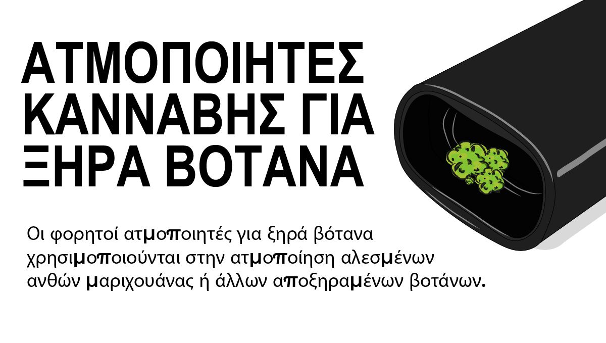 Εικονογράφηση: Ατμοποιητής κάνναβης για ξηρά βότανα