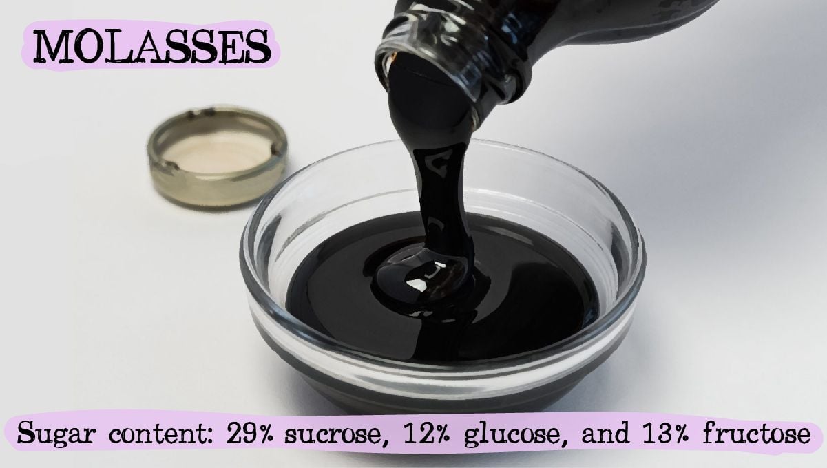 Can Sugar Improve Your Cannabis Plant Growth? - Blackstrap molasses being poured from a bottle into a glass vial