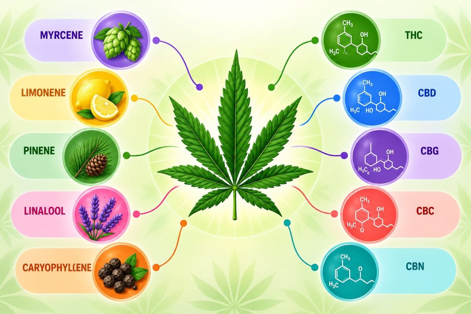 Terpenen en cannabinoïden Terpenen en cannabinoïden
