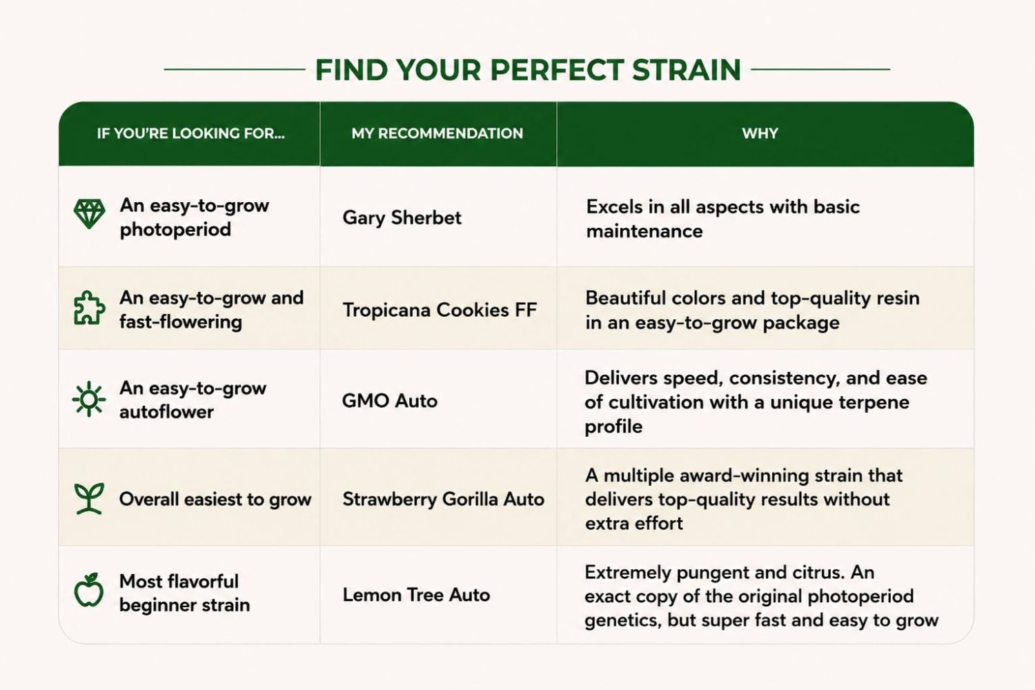 Welke Beginner Strain Past Bij Jou?