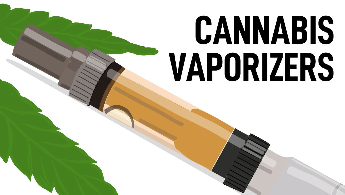 Vaporizers: Cannabis vaporizer pen illustratie