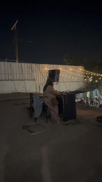 FB Booth filmed from the stage