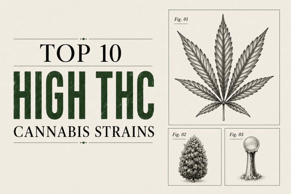 Top 10 varietà di cannabis ad alto THC