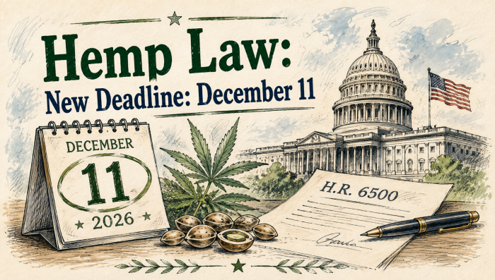 Aggiornamento sui semi di canapa negli USA: nuova scadenza 11 dicembre