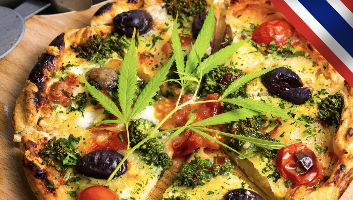 Thailand: A Fast-Food Chain Uses Cannabis Leaves to Top Their Pizzas