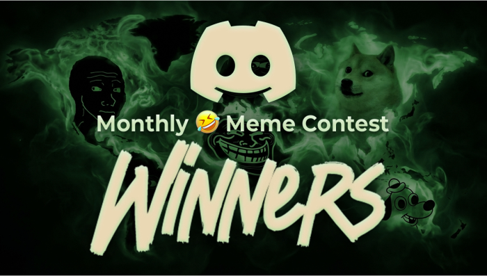 December Monthly Meme Contest Winners on Discord