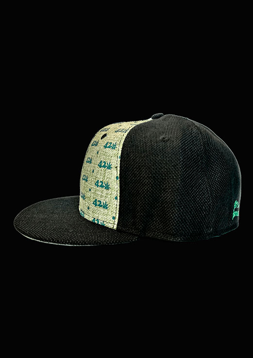 420 Hemp Hat Green and Black