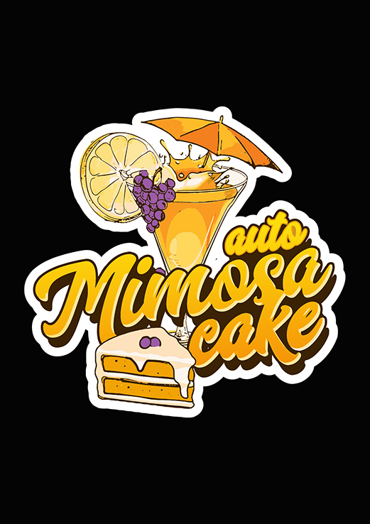 Mimosa Cake Sticker