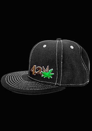 420 Hemp Hat Black and Green
